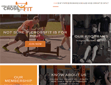 Tablet Screenshot of collegehillcrossfit.com